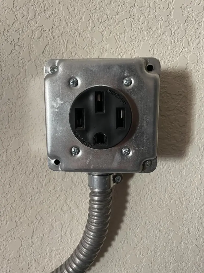 NEMA 14-50 outlet installed for Smart Home Electrical in Tea
